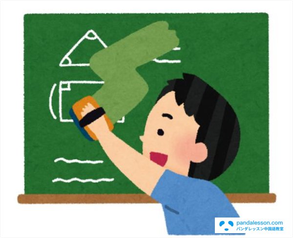 擦-HSK単語-パンダレッスン中国語教室